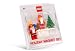 Lego Holiday Magnet Set with Santa Claus, Sleigh with Gift and Christmas Tree