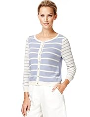 Autograph Pure Cashmere Striped Cardigan