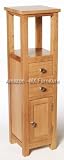 New Natural Solid Oak Compact Hall Corner Tower