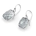 Celesta Damen-Ohrh&auml;nger 925/- Sterling Silber, Kristall Grau, 360230164