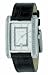DKNY Ladies Black Leather Strap Watch With Silver Dial
