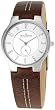Skagen Slimline Steel Brown Strap Mens Watch 433LSL1