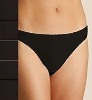 5 Pack Cotton Rich Plain Thongs