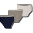 Calvin Klein Boy's Classic Brief White/Navy/Grey 3-pack