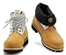 [Timberland/ティンバーランド] ツートン＆ビッグロゴ ブーツ ベージュ×グレー メンズ