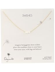 Dogeared "3 Wishes" Gold-Plated Silver Stardust Bead Necklace