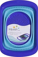 Squish Over-The-Sink 6-Quart Collapsible Colander, Blue