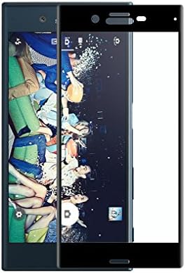 Sony Xperia XZ Screen Protector, Sony Xperia XZ 3D Full Coverage Tempered Glass Screen Protector for Sony Xperia XZ (White) High Definition Anti Glare Anti Fingerprint (black)