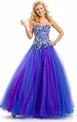 Plus Size Lace Crystals Beaded Applique Crystal Chiffon/Taffeta/Tulle Evening Dress/Bridesmaid Dress 