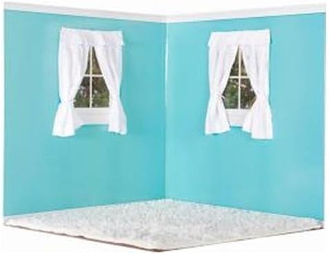 American Doll Room Aqua with White Carpet Free Duffel Bag for Accessories