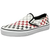 VANS Classic Slip Ons Checkerboard Skate Shoes Sneakers Canvas Pukas Surf Star Logo Grey