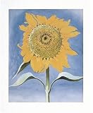 Georgia O'Keeffe (Sunflower) Framed Art Poster Print - 11 X 14