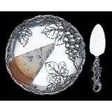 Arthur Court Grape 8-Inch Plate with Cheese Server