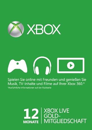 Xbox Live - 12 Monate Gold-Mitgliedschaft [Download]