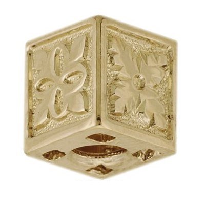 Hawaiian Jewelry 14k Gold Hawaiian Quilt Cube Pendant