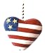 Country flag HEART home Decor ceiling Fan Pull chain
