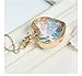 bestwishes2u Multicolor Star Shaped Crystal in Heart Glass Locket Pendant Necklace with 60cm Bead Chain