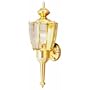 Carriage Lamp Polished Brass with Motion Detector