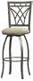 Linon Crown Back 30" High Swivel Bar Stool