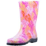 Sloggers Size 9 Pink Tulip Design Womens Tall Garden Boots