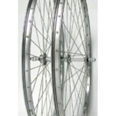 Wheel Master Rear Bicycle Wheel 26 x 1 3/8 36H, Steel, Bolt On, Silver, 5/6 Sp Freewheel On Sale