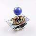 Sanwa JLF-TP-8YT Dark Blue Ball Top Handle Arcade Joystick 4 & 8 Way Adjustable, Hori Fight Stick Repair Part (Mad Catz SF4 Tournament Joystick Compatible) - Dark Blue