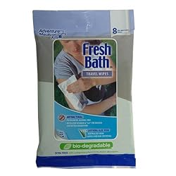 Tender Fresh Bath Wipes Travel Size (8), (Pack of 3)