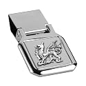 Welsh Dragon Hinged Chrome Money Clip