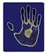 'Touch Me' Colour Changing Liquid Crystal Mouse Mat/Pad - Colour: Blue - Smart Materials