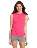 U.S. Polo Assn. Womens Sleeveless Polo With Snaps On Placket