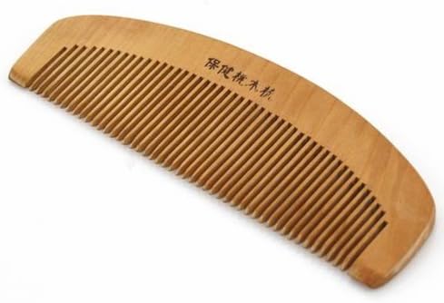 1x Peach Wooden Color Toothed Comb Brush Head Hair Care Hairdresser Salon NEW
