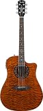 41tA3UwBs8L. SL160  Fender T Bucket 300 CE Cutaway Acoustic Electric Dreadnought Guitar, Amber