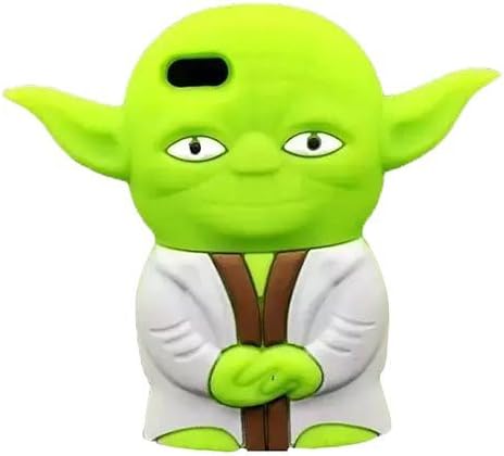 iPhone 5 5S Case, Maxbomi - 3D Cute Cartoon Star Wars Green Yoda Jedi Master Soft Silicone Protective Rubber Back Cover Protection Cases for Apple iPhone 5 5S