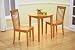 30" Round Maple Finish Wood Dining Room Kitchen Table