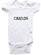 CARLOS / Hurry Up - Name-series - White Or Blue Onesie / Baby T-shirt
