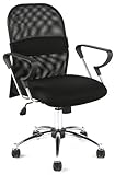 ITALMODERN Marlin Mesh Office Chair, Black