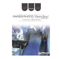 MICRO APPLICATION Papier photo grain de soie A3 - 300g/m� - 10 feuilles