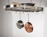 Concept Housewares PR-40901 Oval Ceiling Rack 20x40-in.