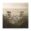 Kunstdruck / Poster: Christine Triebert, Beach Chairs, 61 x 61