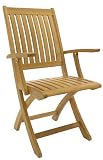 Outdoor Living : Batavia Teak Folding Armchair