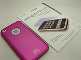 Apple iPhone Premium Anti-Glare Full Face Film and Polycarbonate Soft Case (Elago Brand) Made in korea (Pink)