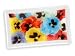 Peggy Karr Pansy Collage 10-by-6-inch Handmade Art Glass Serving Tray