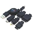 Rix&nbsp;e&nbsp;Charger&nbsp;FOMA/SoftBank/au/miniUSB/Dslite/PSP/iPod�p&nbsp;USB�[�d�P�[�u��&nbsp;�u���b�N&nbsp;RX-LBJC6BK