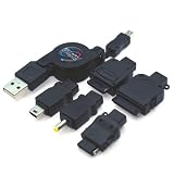 Rix e Charger FOMA/SoftBank/au/miniUSB/Dslite/PSP/iPod用 USB充電ケーブル ブラック RX-LBJC6BK