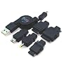 Rix e Charger FOMA/SoftBank/au/miniUSB/Dslite/PSP/iPod�p USB�[�d�P�[�u�� �u���b�N RX-LBJC6BK