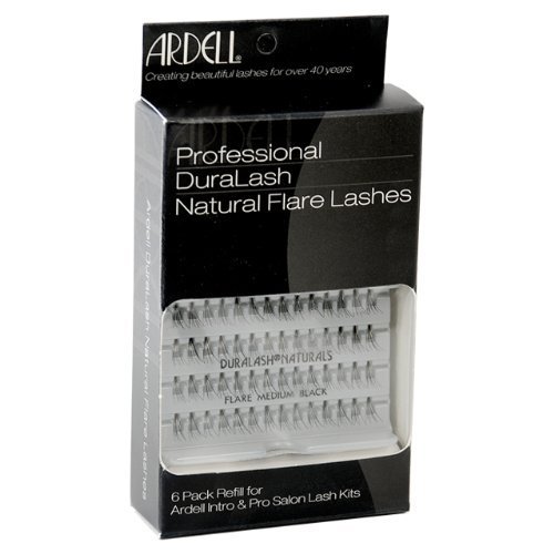 Ardell False Eyelashes 6 pack DuraLash Naturals Medium Black Individual Lashes by Kodiake