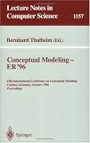 Review Springer  / Conceptual Modeling - ER '96: 15th International Conference on Conceptual Modeling, Cottbus, Germany, October 7 - 10, 1996. Proceedings. (Lecture Notes in Computer Science)