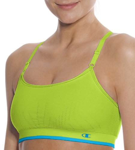 CHAMPION Seamless Cami Bra - 2960 - Mystical Green/Crystal Blue, Large
