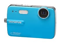 Olympus Mju-550WP Digitalkamera (10 Megapixel, 3-fach opt. Zoom, 6,4 cm (2,5 Zoll) Display, 3m wasserdicht) blau