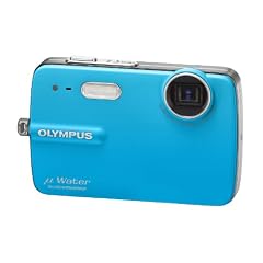 Olympus Mju-550WP Digitalkamera (10 Megapixel, 3-fach opt. Zoom, 6,4 cm (2,5 Zoll) Display, 3m wasserdicht) blau